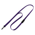 Blank Nylon Breakaway Badge Lanyard (PURPLE)